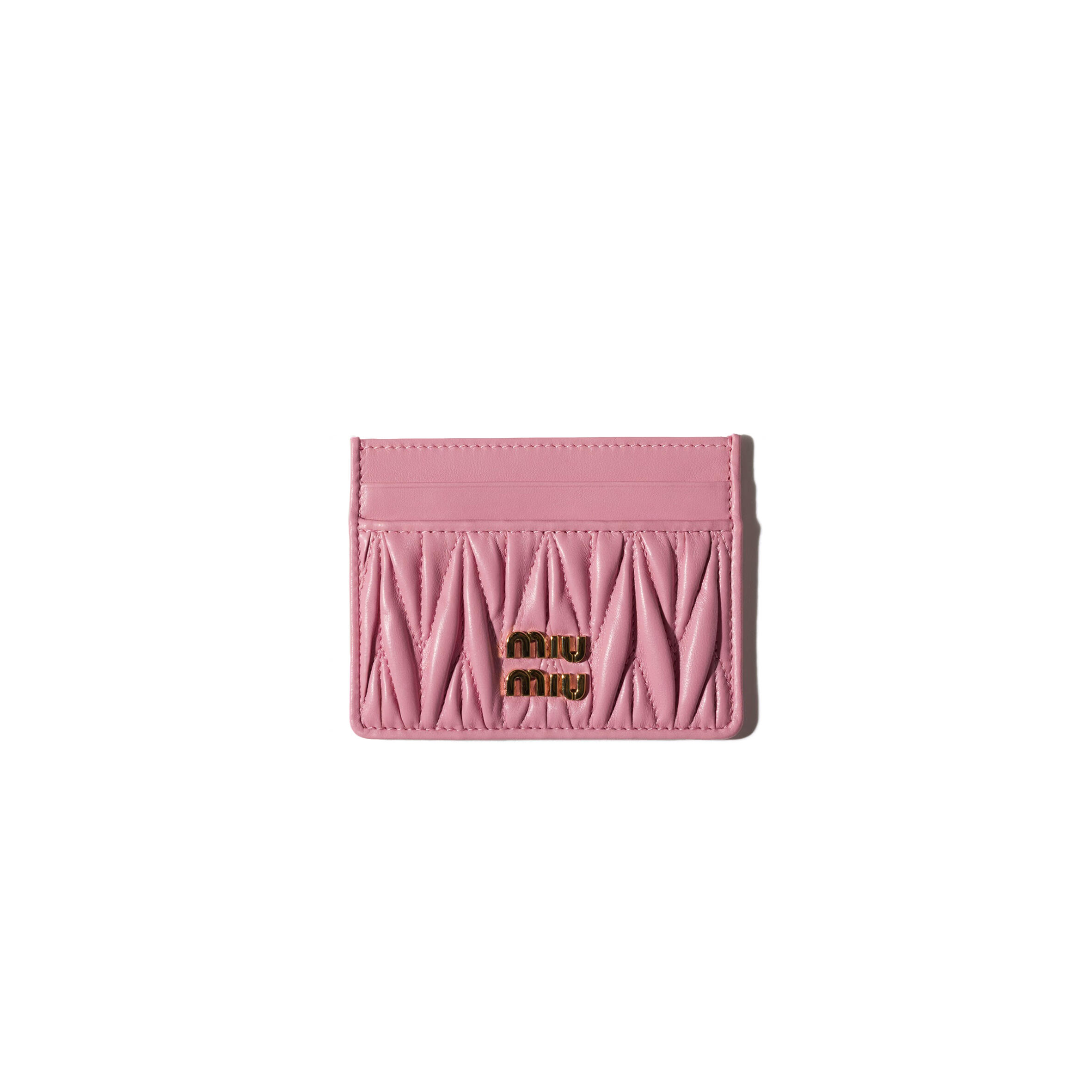 MIU MIU MATELASSÉ NAPPA LEATHER CARD HOLDER 5MC076 (10.5*8cm)
